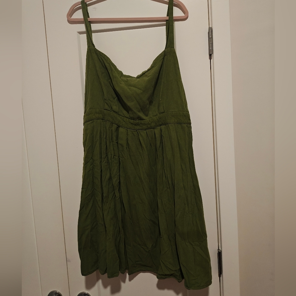 Tuesday of California Green Apron Dress -2x - Picture 2 of 4